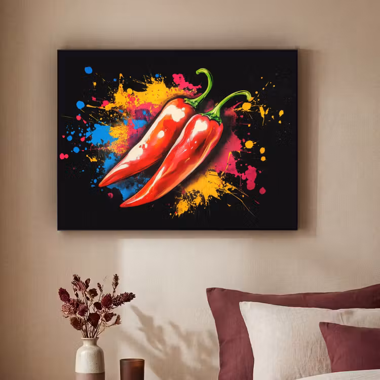 Art Frame - Peper - Graffiti - Verf - Abstract - Modern - Kleurrijk — 3