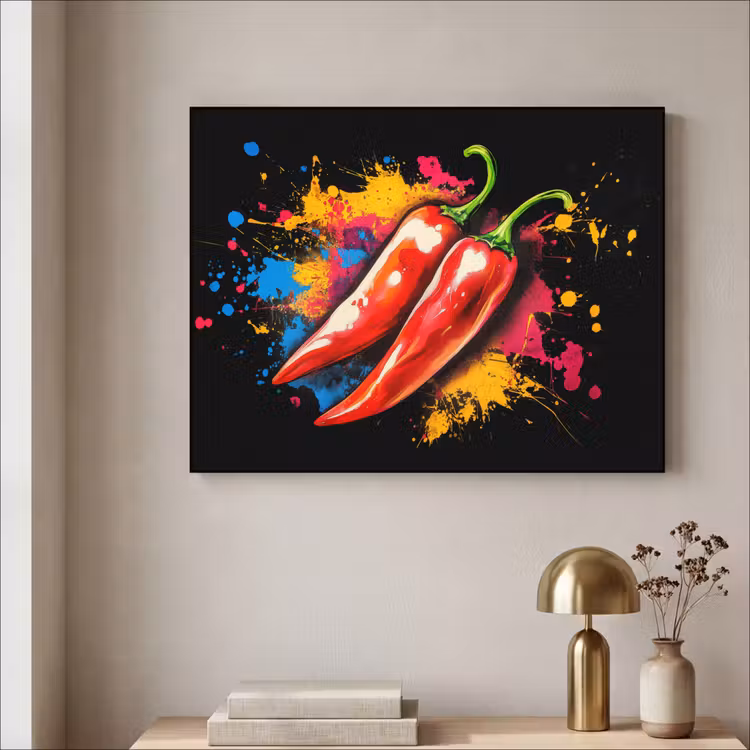 Art Frame - Peper - Graffiti - Verf - Abstract - Modern - Kleurrijk — 5