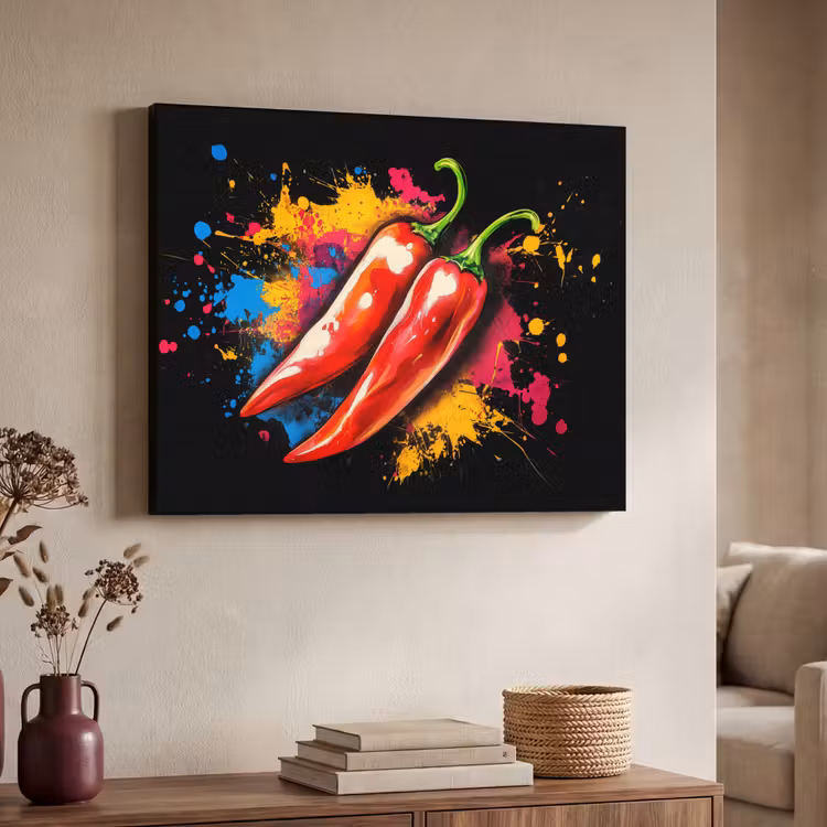 Art Frame - Peper - Graffiti - Verf - Abstract - Modern - Kleurrijk — 7
