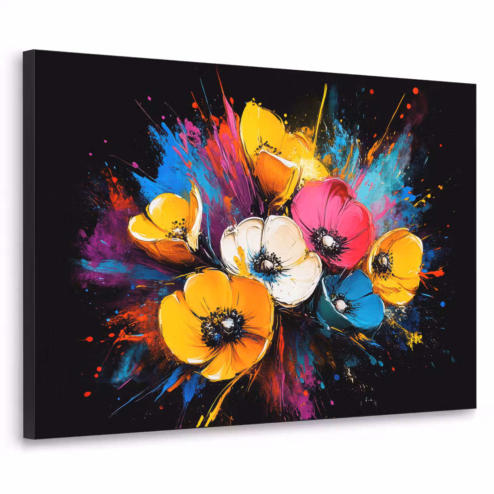 Art Frame - Bloemen - Kleurrijk - Graffiti - Modern - Boeket — 1