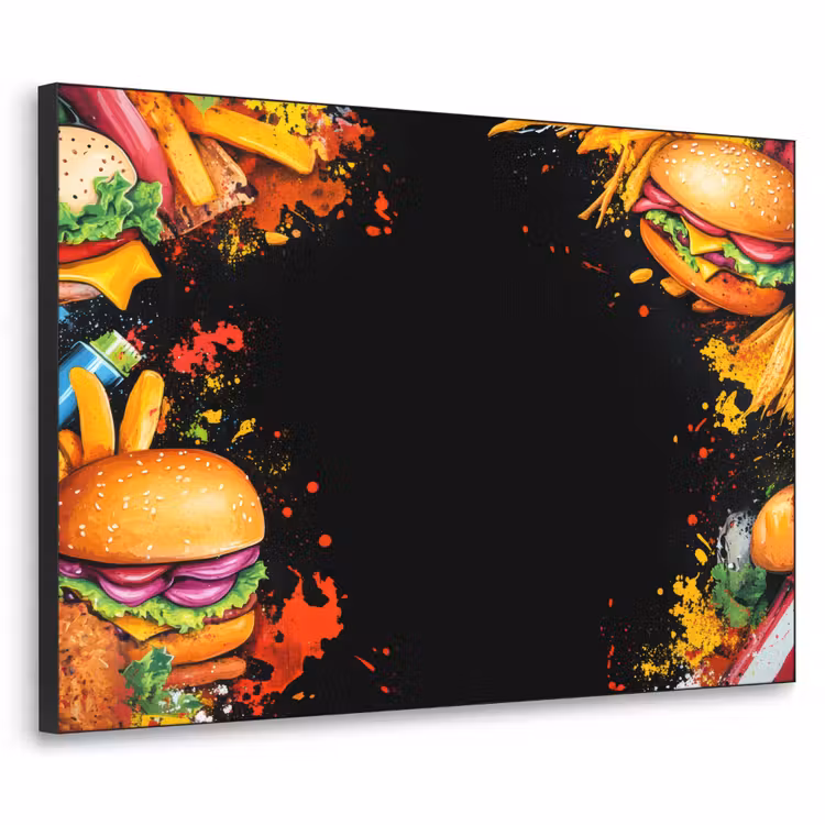Art Frame - Fastfood - Graffiti - Hamburger - Eten - Modern — 1