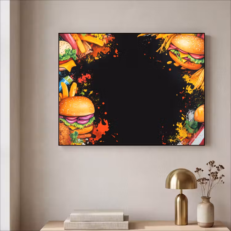 Art Frame - Fastfood - Graffiti - Hamburger - Eten - Modern — 5