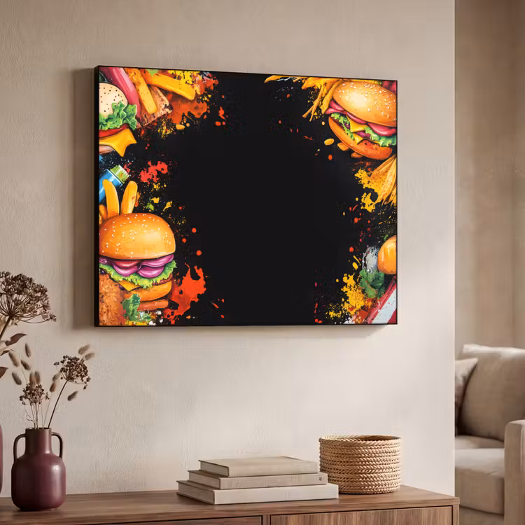 Art Frame - Fastfood - Graffiti - Hamburger - Eten - Modern — 7