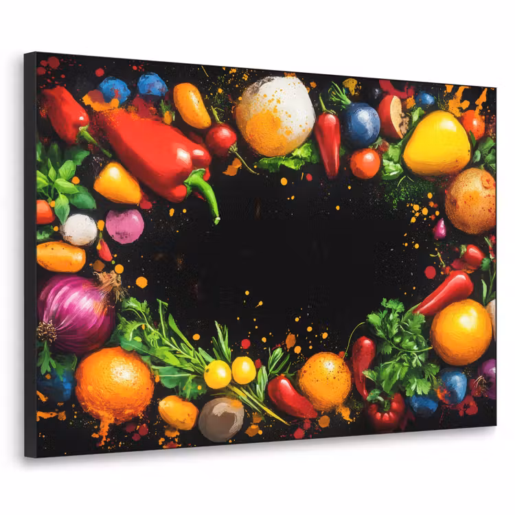 Art Frame - Groente - Graffiti - Kleurrijk - Koken - Abstract — 1