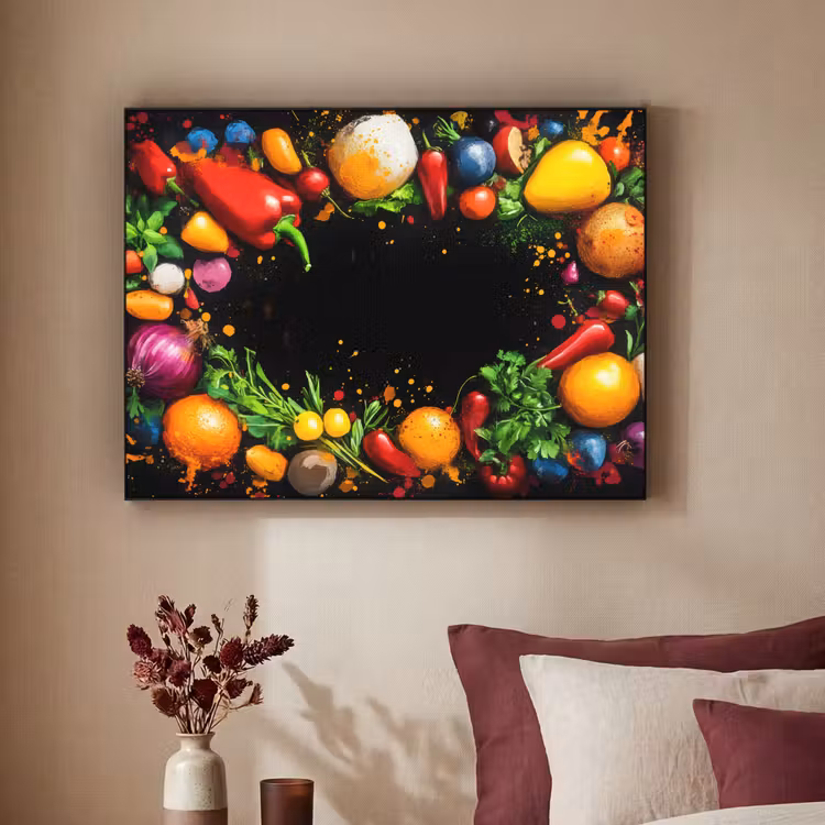 Art Frame - Groente - Graffiti - Kleurrijk - Koken - Abstract — 3