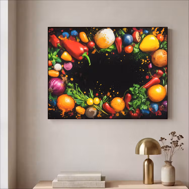 Art Frame - Groente - Graffiti - Kleurrijk - Koken - Abstract — 5