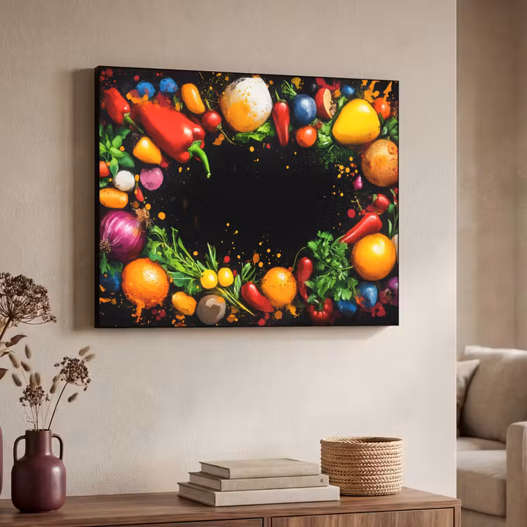 Art Frame - Groente - Graffiti - Kleurrijk - Koken - Abstract — 7