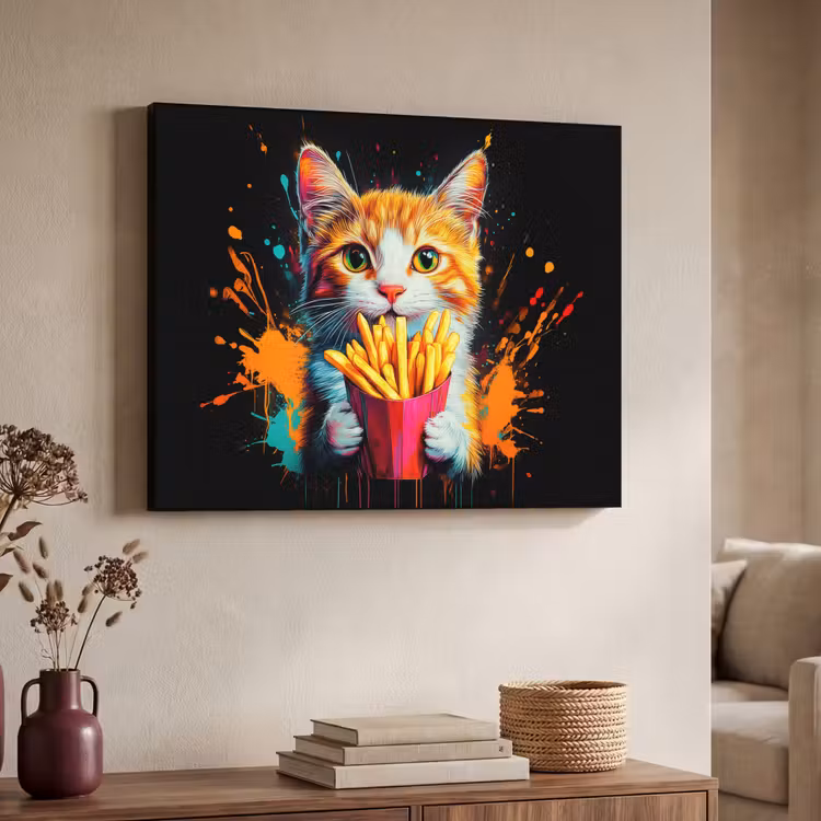 Art Frame - Kat - Eten - Patat - Graffiti - Abstract — 7