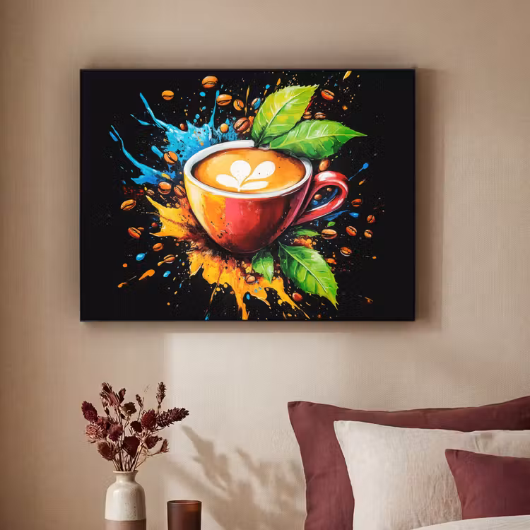 Art Frame - Koffie - Graffiti - Drinken - Abstract — 3
