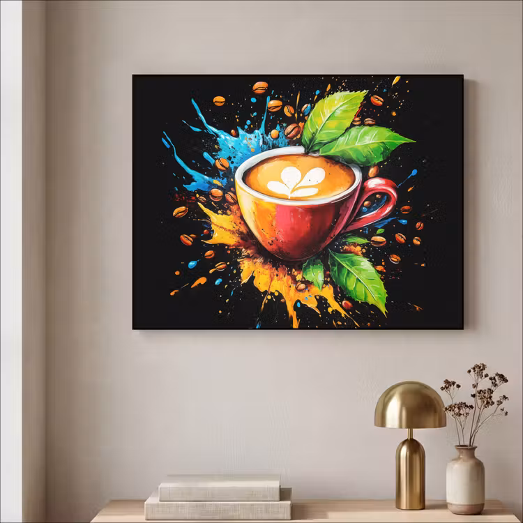 Art Frame - Koffie - Graffiti - Drinken - Abstract — 5