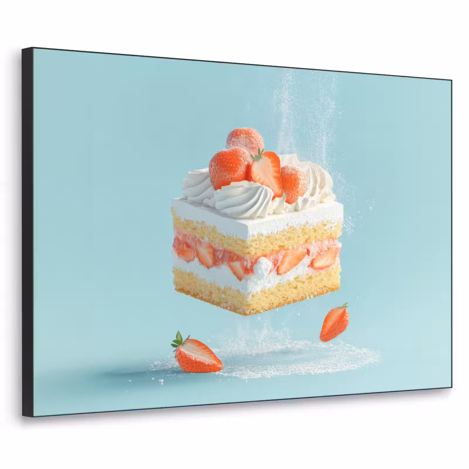 Art Frame - Slagroom - Taart - Blauw - Eten — 1