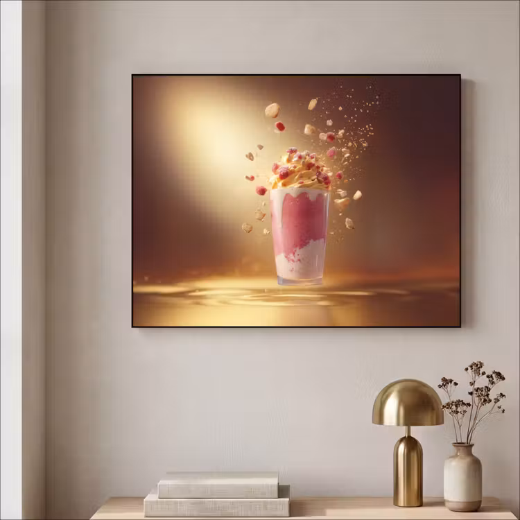Art Frame - Framboos - Smoothie - Drinken - Roze — 5