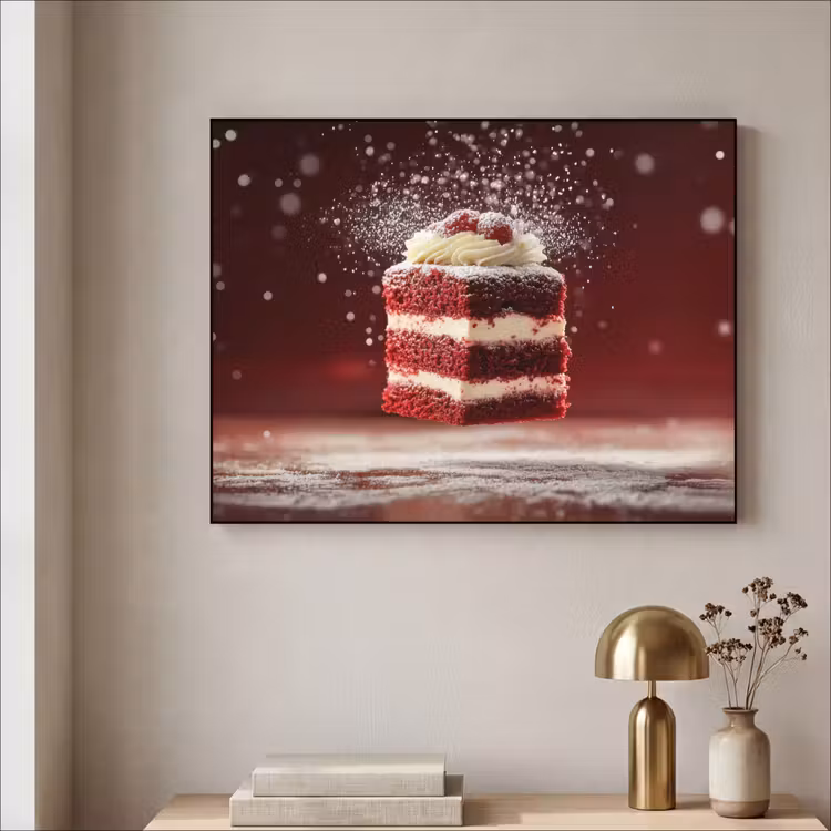 Art Frame - Rode - Velvet - Taart - Eten — 5