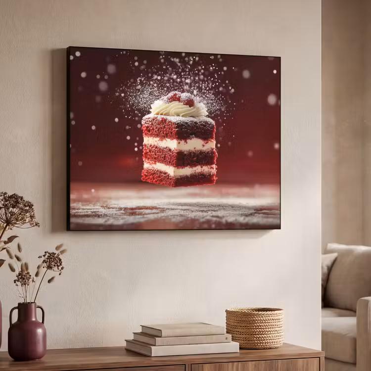 Art Frame - Rode - Velvet - Taart - Eten — 7