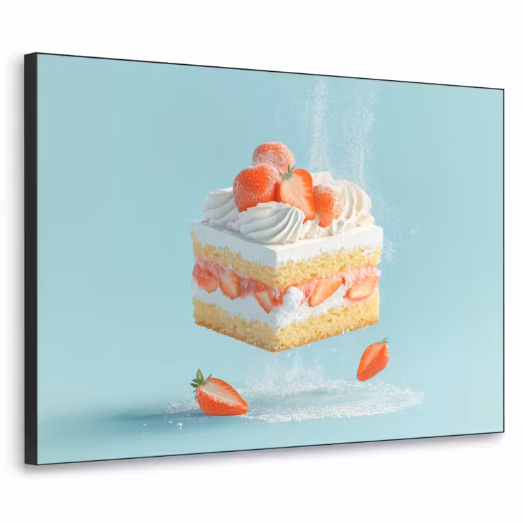 Art Frame - Slagroom - Taart - Blauw - Eten — 1
