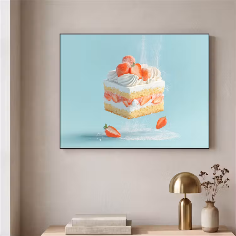 Art Frame - Slagroom - Taart - Blauw - Eten — 5