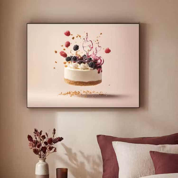 Art Frame - Cheesecake - Eten - Roze - Taart — 3
