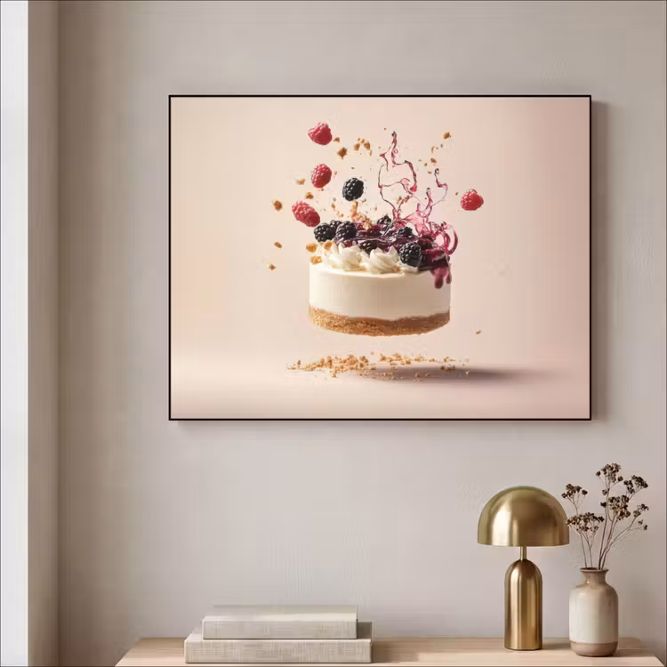 Art Frame - Cheesecake - Eten - Roze - Taart — 5