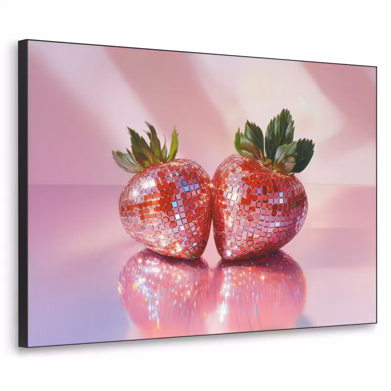 Art Frame - Disco - Fruit - Glitter - Strawberry — 1