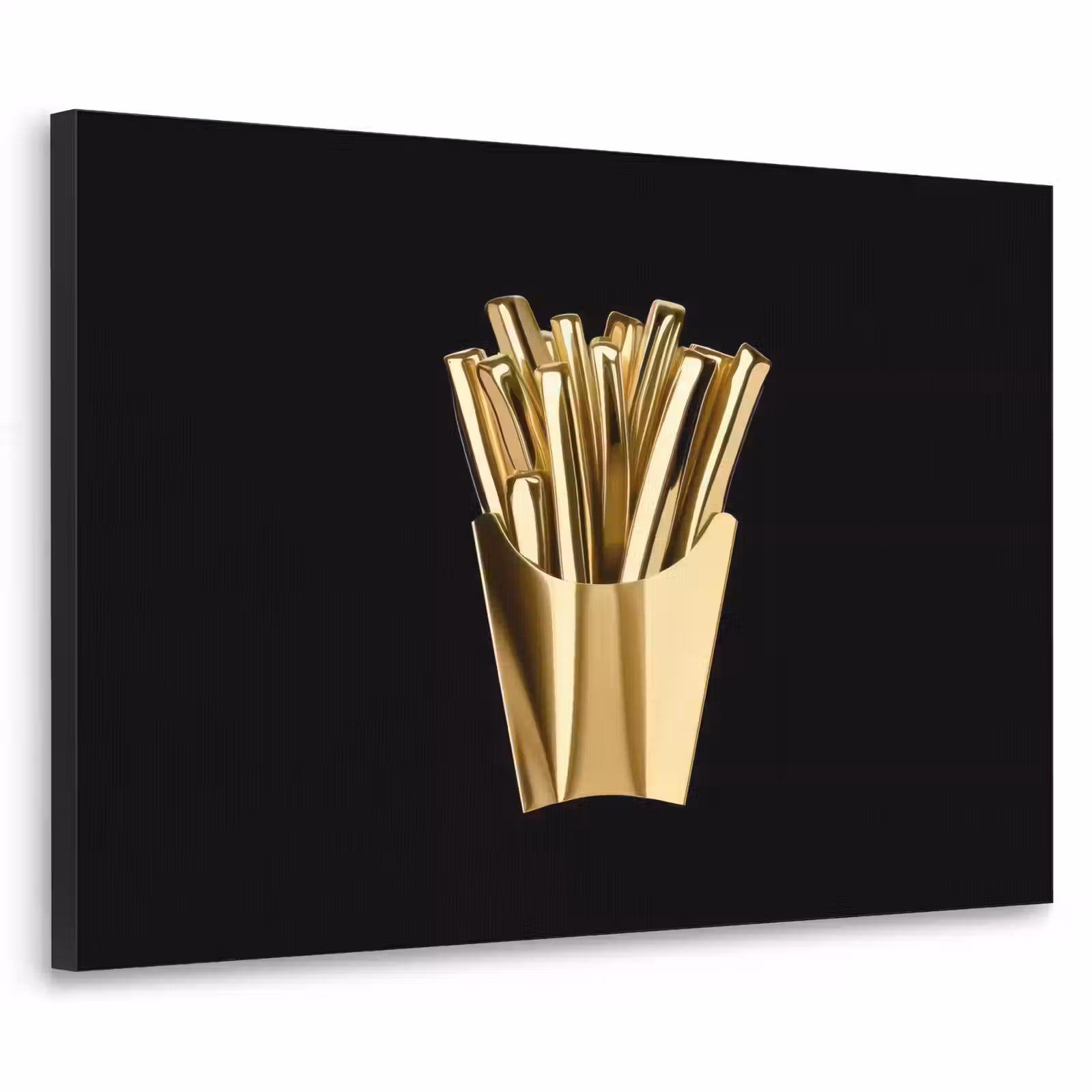 Art Frame - Friet - Goud - Chrome - Eten — 1