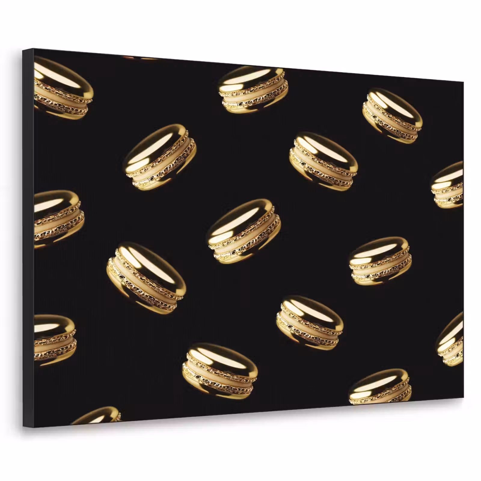 Art Frame - Macarons - Patroon - Goud - Zwart — 1