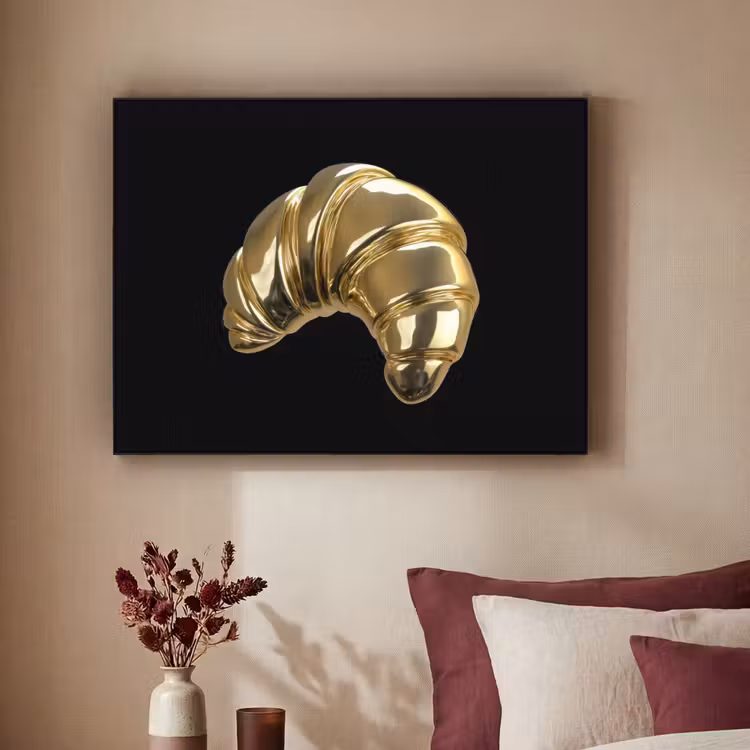 Art Frame - Croissant - Brood - Goud - Zwart — 3