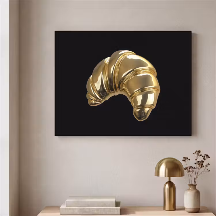 Art Frame - Croissant - Brood - Goud - Zwart — 5