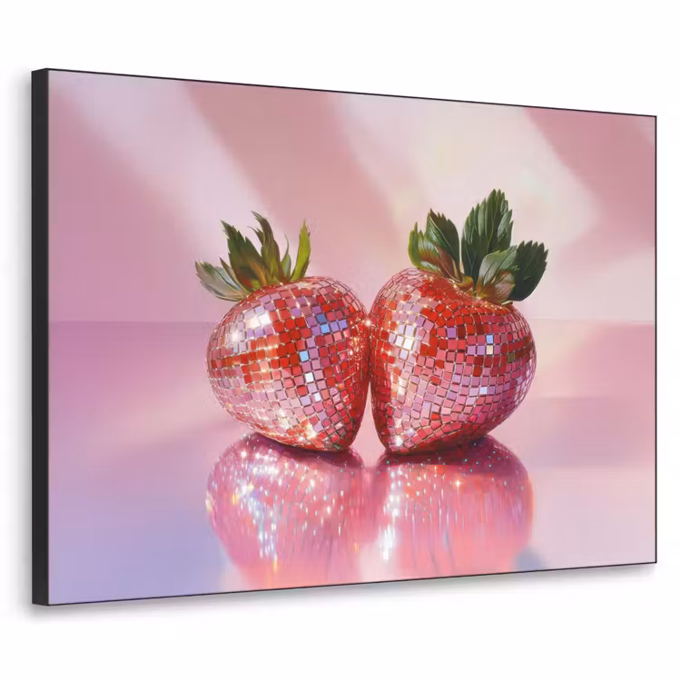 Art Frame - Disco - Fruit - Glitter - Strawberry — 1