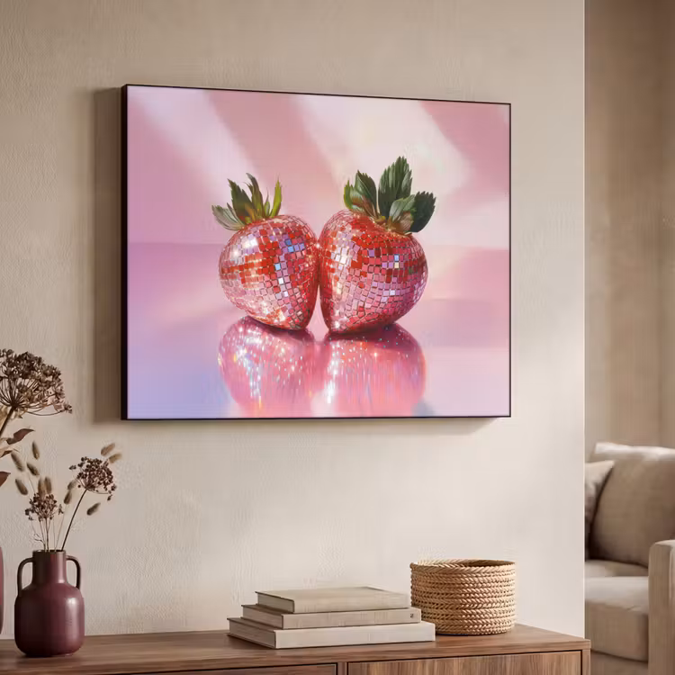 Art Frame - Disco - Fruit - Glitter - Strawberry — 7