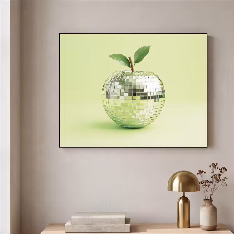 Art Frame - Groen - Disco - Decoratie - Appel — 5
