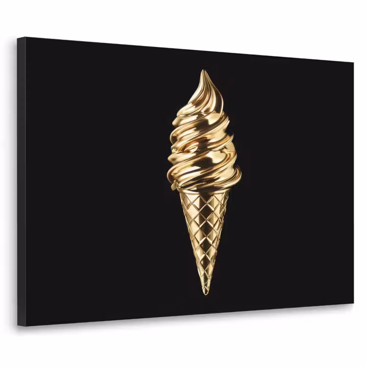 Art Frame - Ijs - Goud - Zwart - Eten — 1
