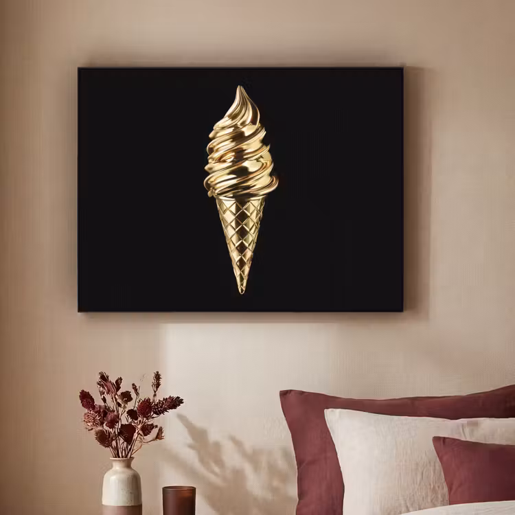Art Frame - Ijs - Goud - Zwart - Eten — 3