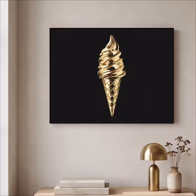 Art Frame - Ijs - Goud - Zwart - Eten — 5