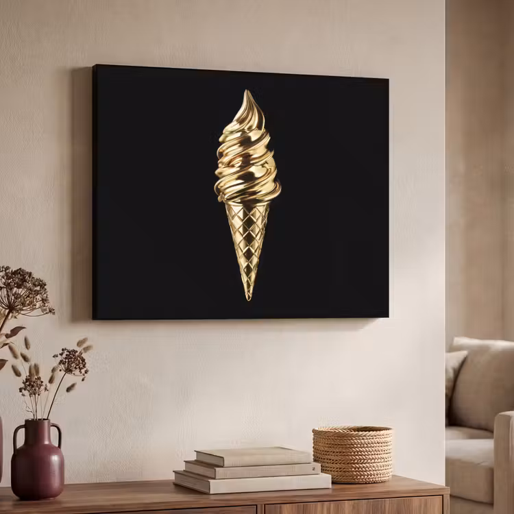 Art Frame - Ijs - Goud - Zwart - Eten — 7