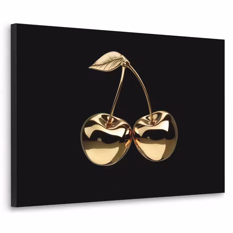 Art Frame - Kersen - Zwart - Goud - Chrome — 1
