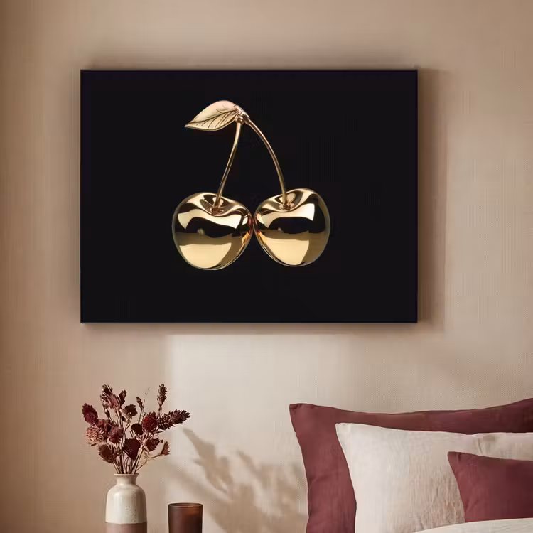 Art Frame - Kersen - Zwart - Goud - Chrome — 3