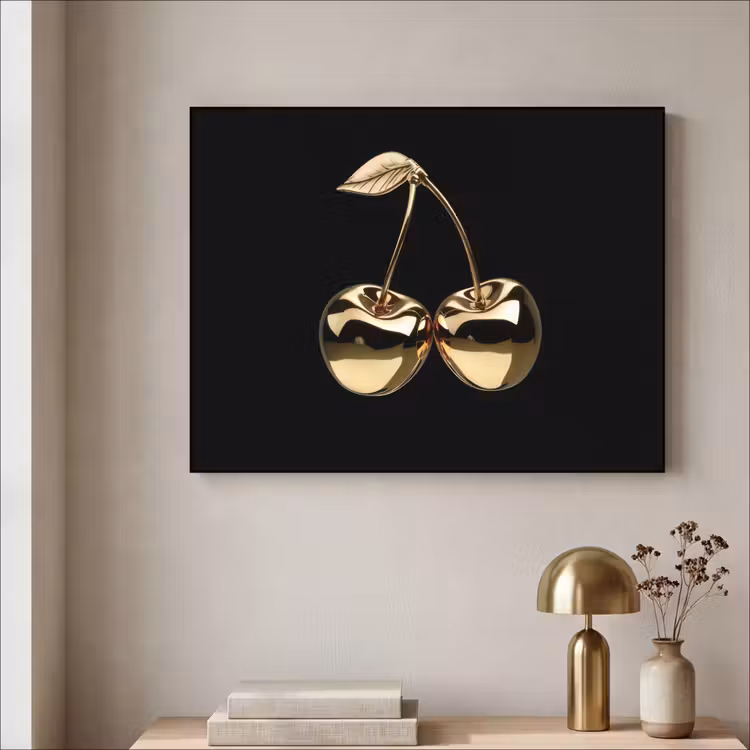 Art Frame - Kersen - Zwart - Goud - Chrome — 5
