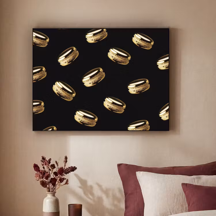 Art Frame - Macarons - Patroon - Goud - Zwart — 3
