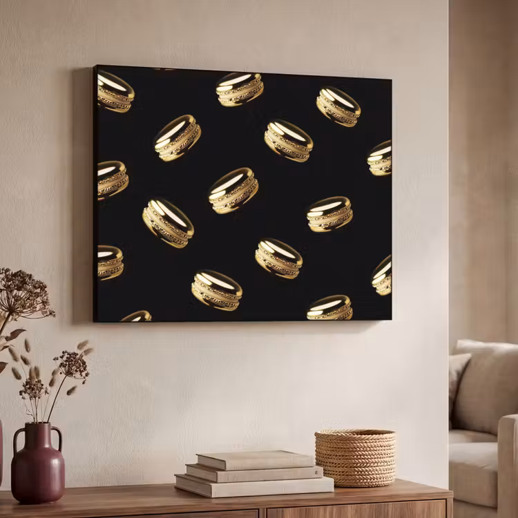 Art Frame - Macarons - Patroon - Goud - Zwart — 7