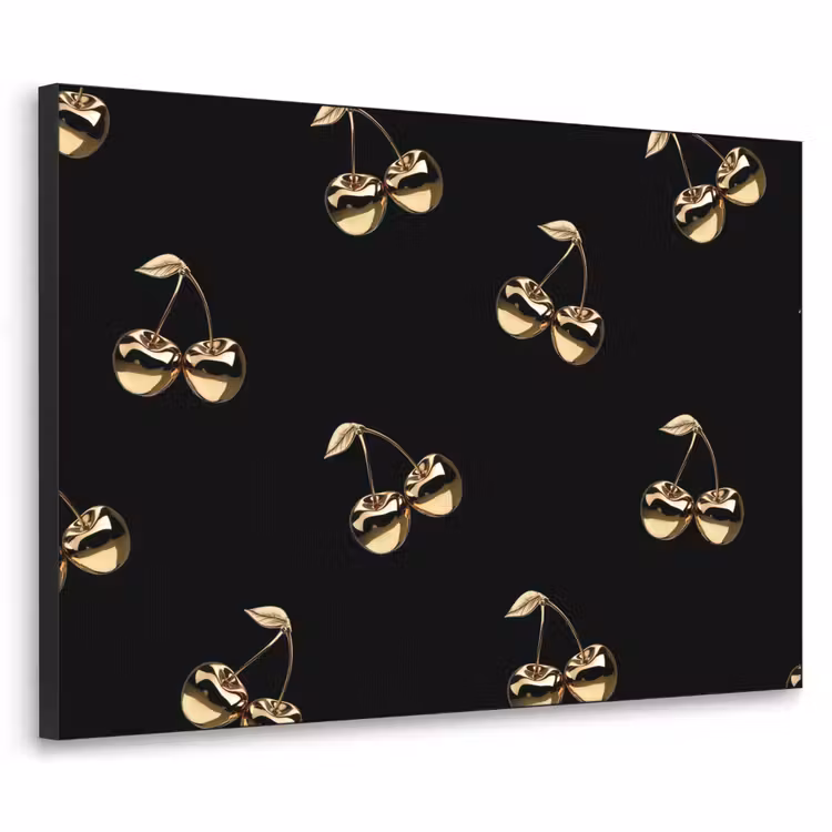 Art Frame - Patroon - Kersen - Goud - Chrome — 1