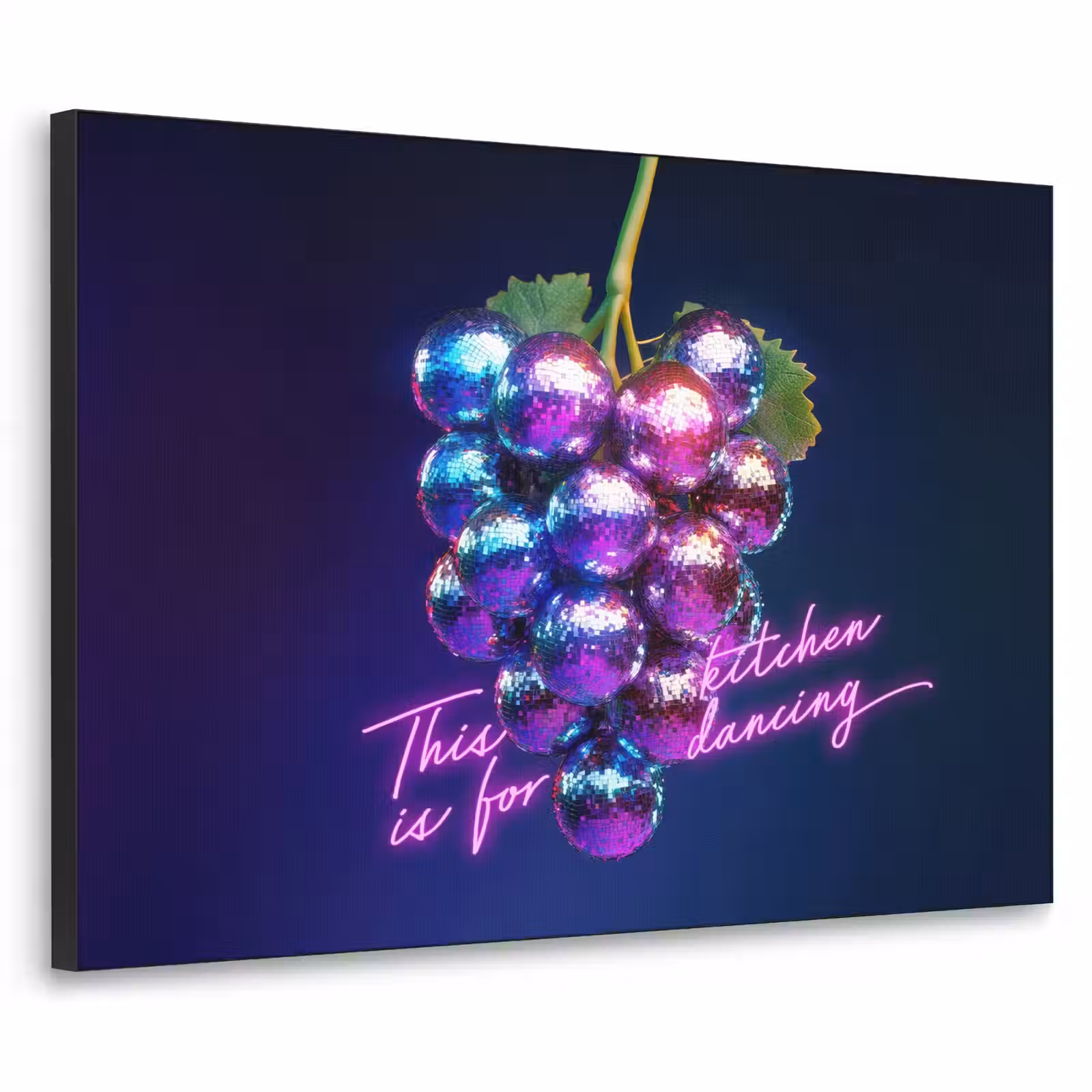 Art Frame - Quote - Neon - Disco - Druiven — 1