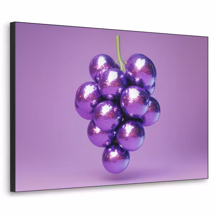 Art Frame - Druif - Disco - Glitter - Paars — 1