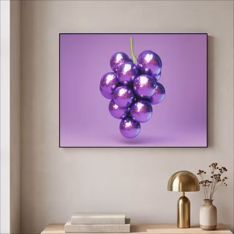 Art Frame - Druif - Disco - Glitter - Paars — 5
