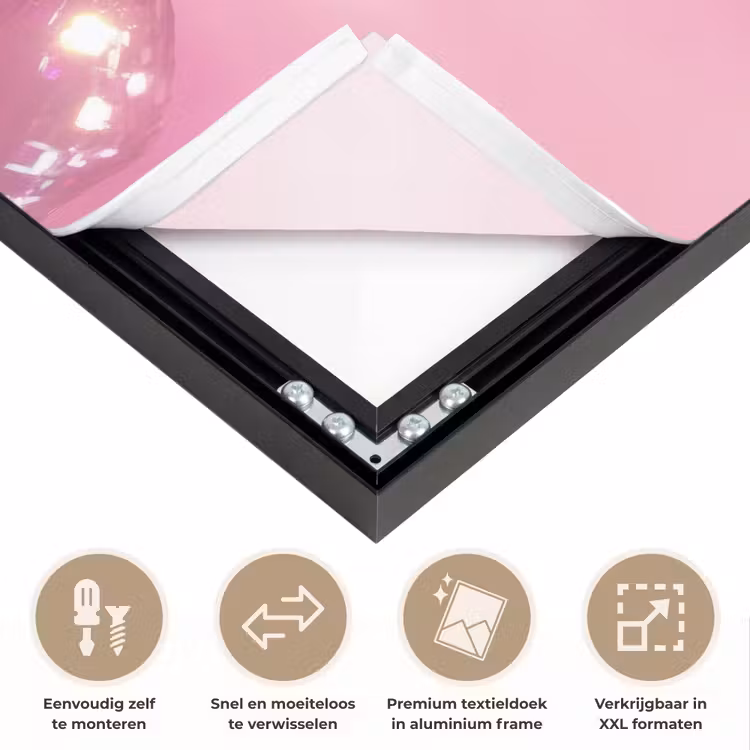 Art Frame - Glitter - Discobol - Roze - Kersen — 4