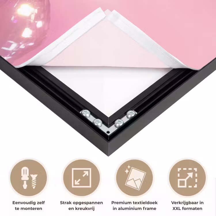Art Frame - Glitter - Discobol - Roze - Kersen — 8