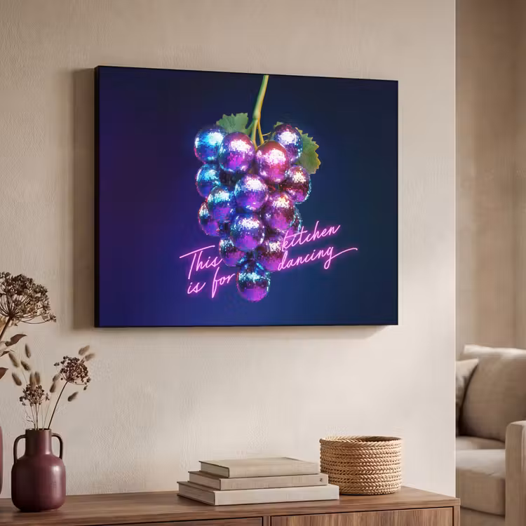 Art Frame - Quote - Neon - Disco - Druiven — 7