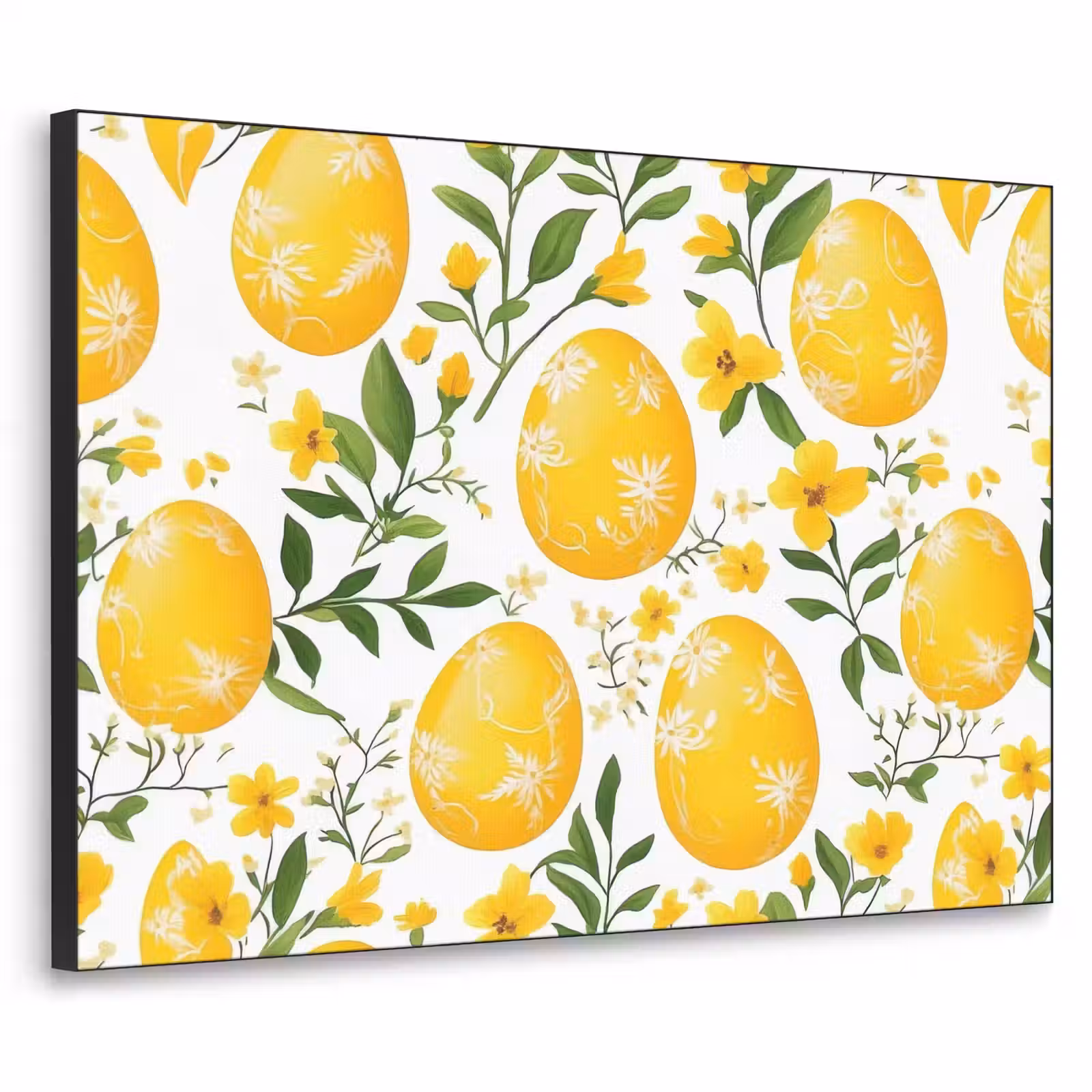 Art Frame - Bloemen - Paaseieren - Geel — 1