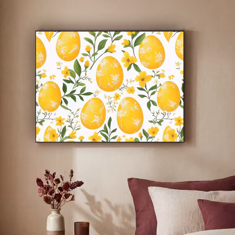 Art Frame - Bloemen - Paaseieren - Geel — 3