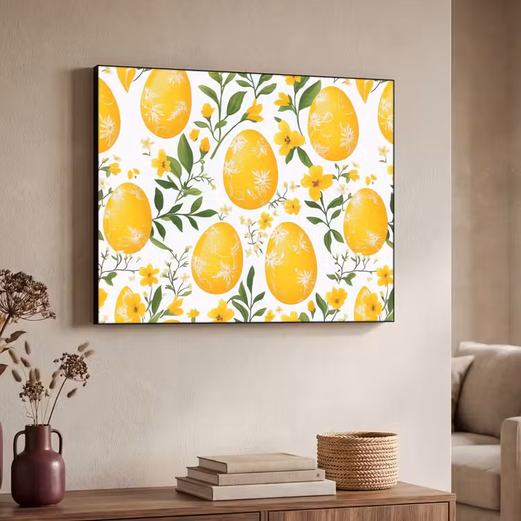 Art Frame - Bloemen - Paaseieren - Geel — 7