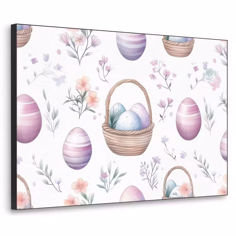 Art Frame - Bloemen - Paaseieren - Patroon — 1